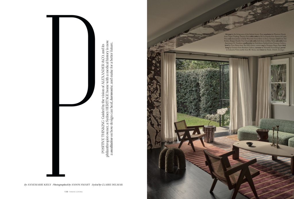Vogue Living Sept/Oct 2025 page 1.