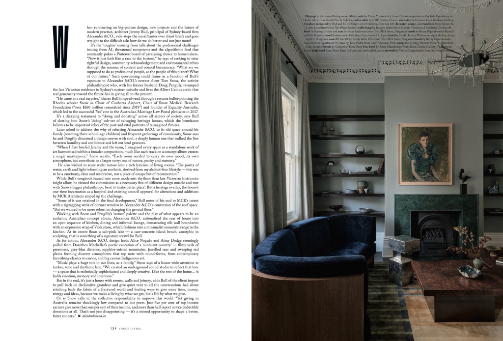 Vogue Living Sept/Oct 2025 page 3.