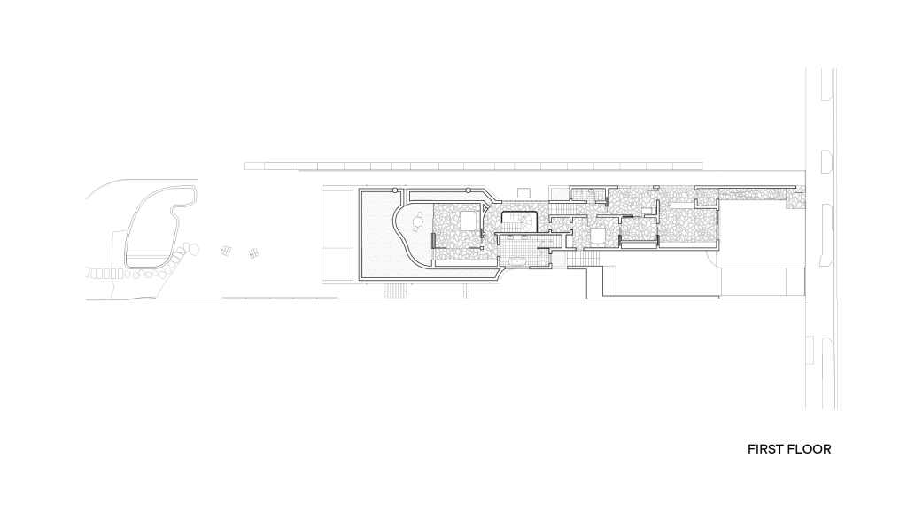 First floor plan of Boulder House.