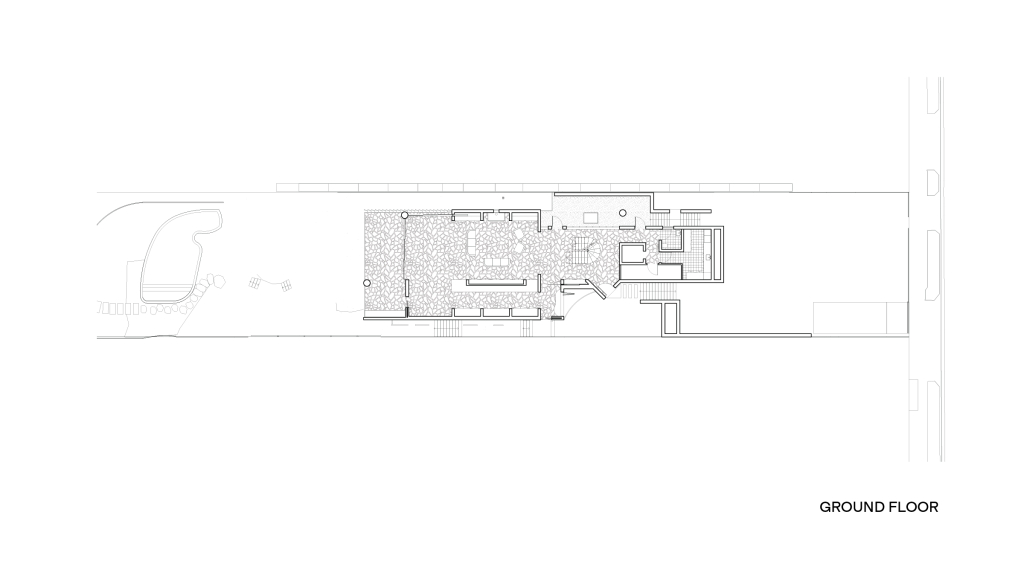 Ground floor plan of Boulder House.