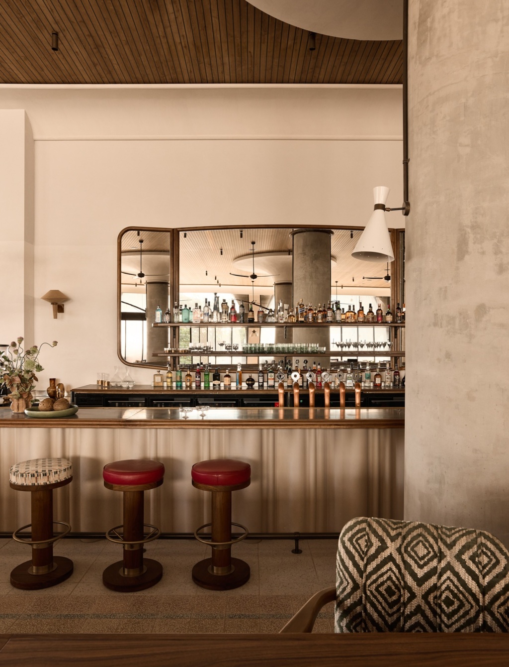 Lito Mondrian Gold Coast concrete front bar.