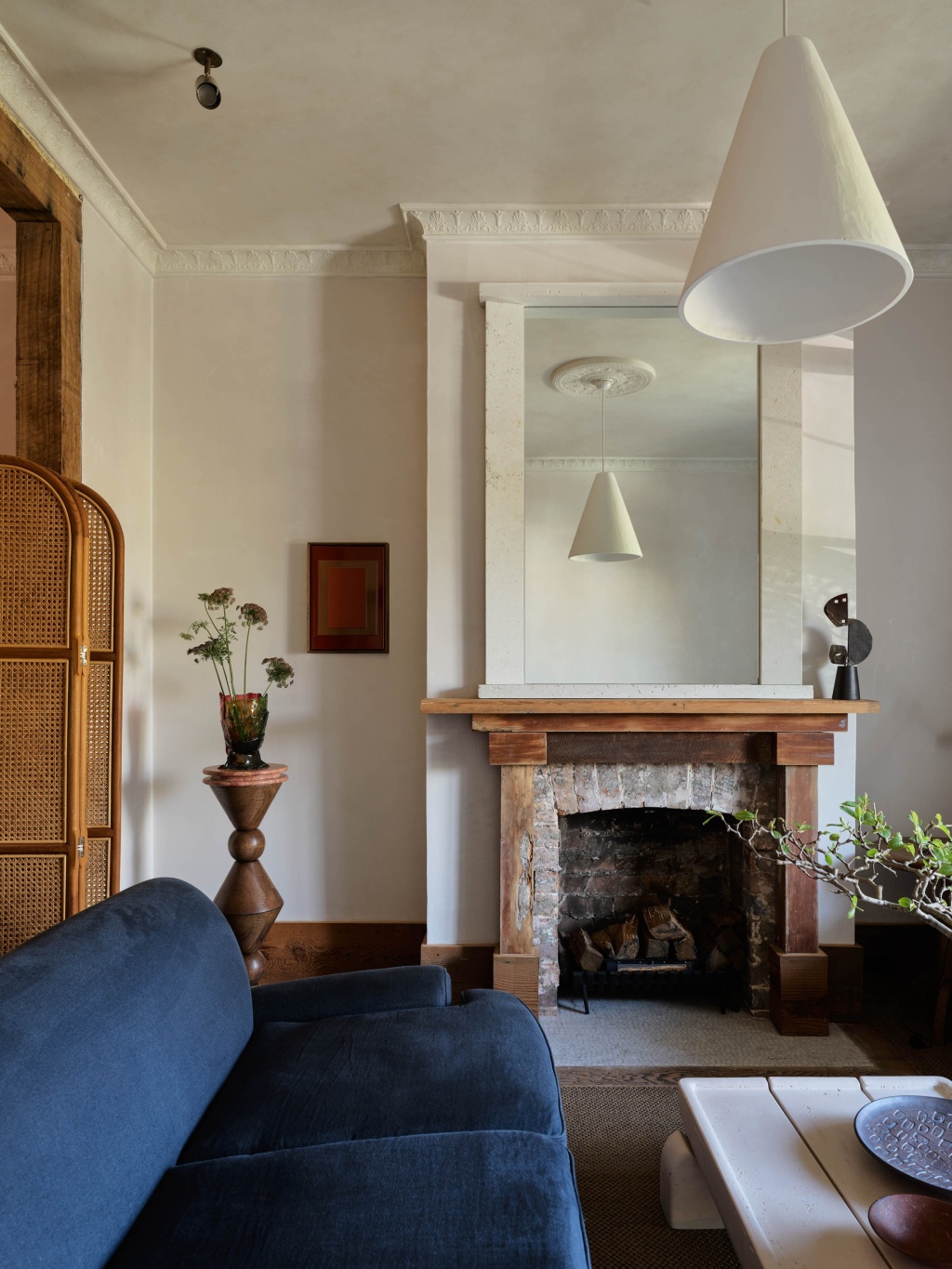 Blue Sofa in the Drawing Room of The A&CO. Workshop.